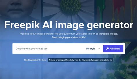 Freepik AI Image generator.